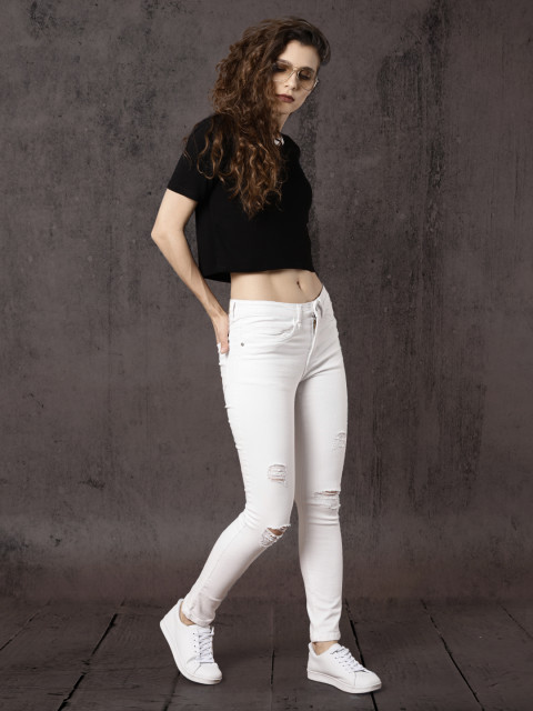 Women [White Jeans Fashion Inspiration 