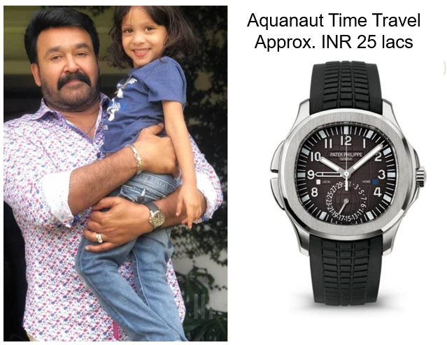 Mohanlal’s Patek Philippe Aquanaut Travel Time watch